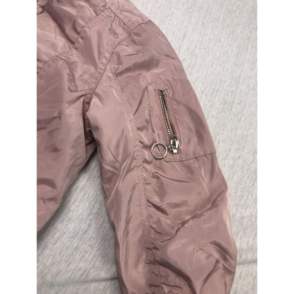 Girls Three Hearts Brand Jacket Sweater Girl Kid Zipper Pockets Pastel Pink - Picture 4 of 8